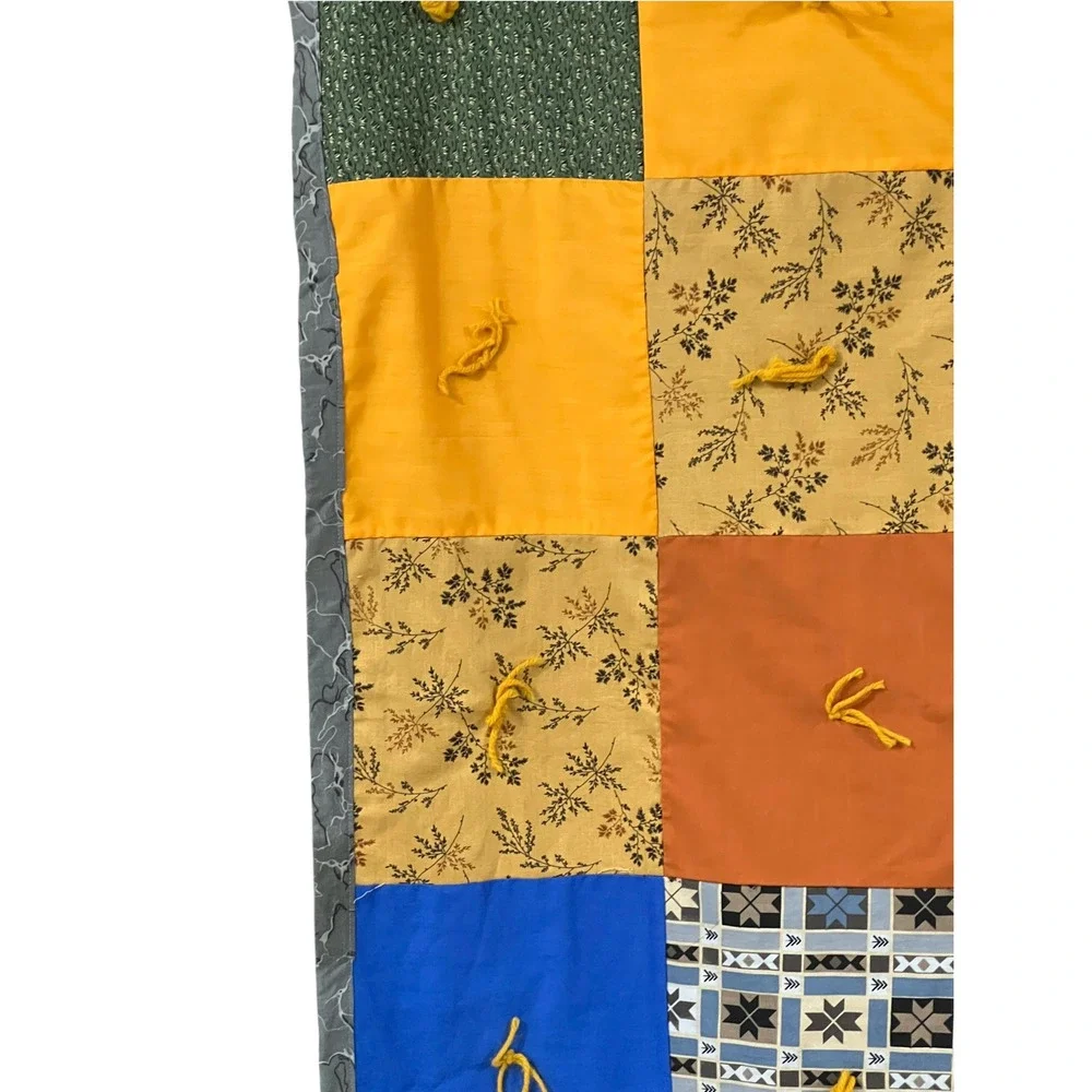 Handmade tied patchwork